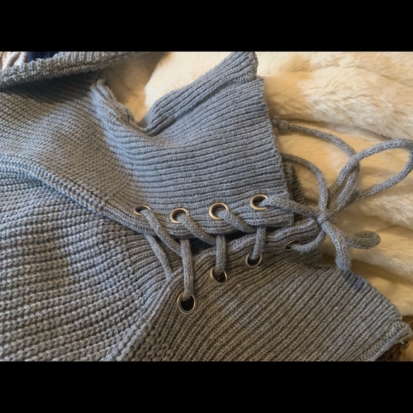 LF seek the label lace up corset sweater - Picture 5 of 6